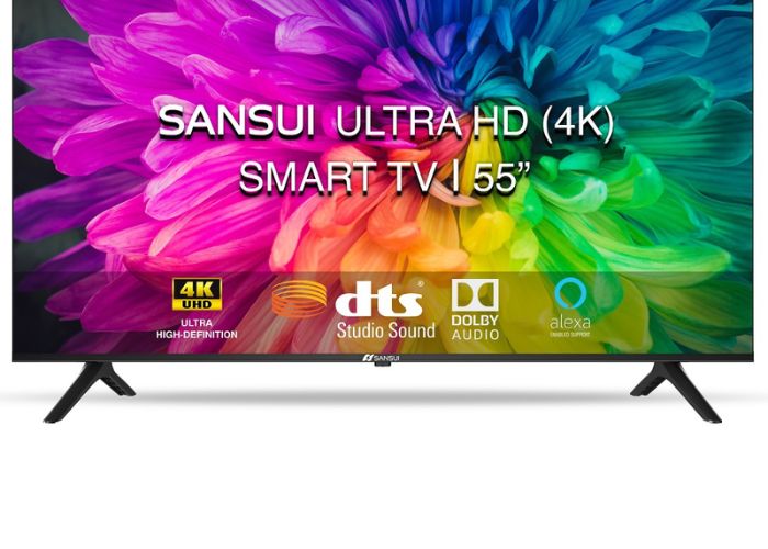 Sansui 55" 4K Ultra HD Smart QLED Google TV - Black